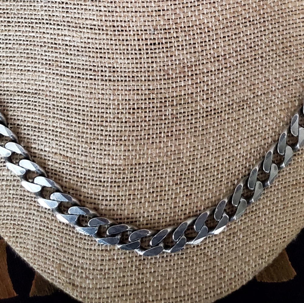 Mens Sterling SIiver Chain Necklace